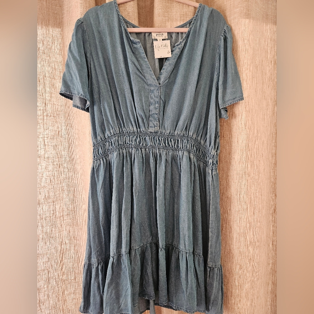 Perch By Blu Pepper Denim Mini-Dress 1x
